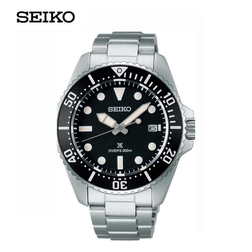 SEIKO Prospex SOLAR DIVER’S นาฬิกาข้อมือ (ไซโก) รุ่น SNE597P ขนาด 41 มม. สีดำ