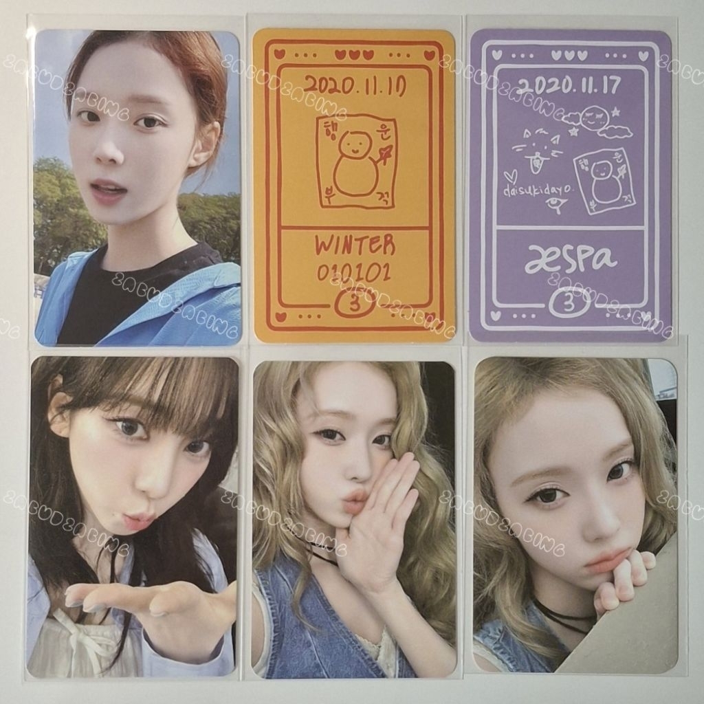 ೀ พร้อมส่ง การ์ด aespa เอสป้า วินเทอร์ หนาว คาริน่า 3rd anniversary / 4rd anniversary