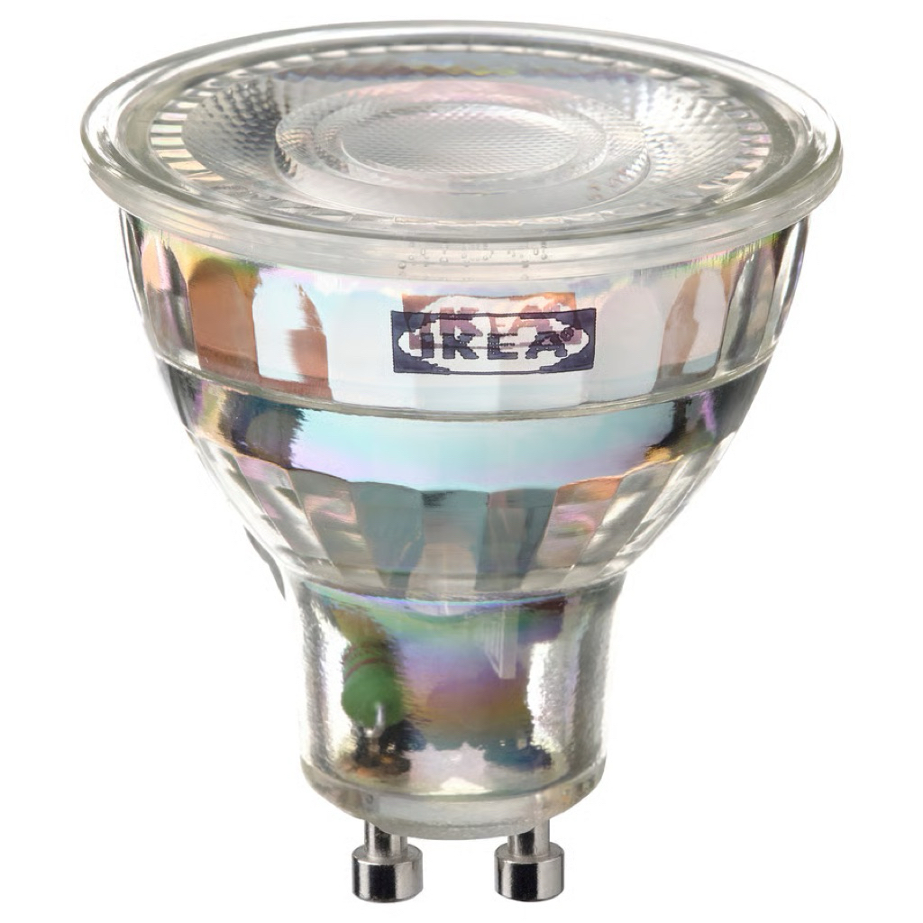 TRÅDFRI ทรวดฟรี หลอดไฟ LED GU10 345 ลูเมน, อัจฉริยะ/ไร้สาย หรี่ไฟได้ สีวอร์มไวท์