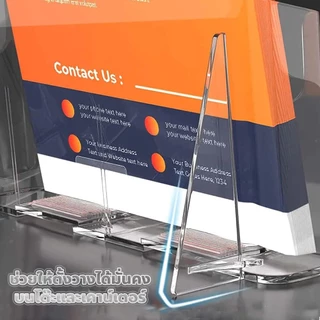 F2C ชั้นวางโบรชัวร์ อะคริลิค แบบตั้งโต๊ะ เหมาะสำหรับใช้ในสำนักงาน ห้องประชุม