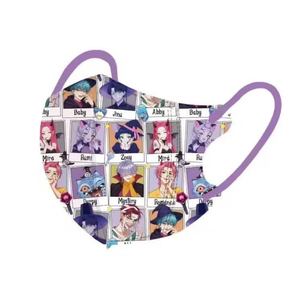 หน้ากากอนามัย K​ Pop Demon สำหรับเด็ก 3-12 ปี ลายการ์ตูนยอดฮิต แพ็คแยกชิ้นละ 1 ชิ้น 1ห่อมี 10ชิ้น ราคาห่อละ 39 บาท - รูปที่ 3