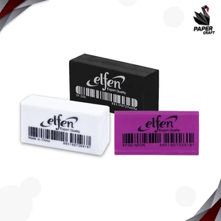 Elfen (เอลเฟ่น) ยางลบ ยางลบดินสอ รุ่น EF-350 ลบสะอาด ไร้สารพิษ ก้อนขาว ก้อนดำ ก้อนนีออน ( 50ก้อน / กล่อง )