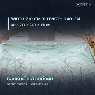 ZENTIA ผ้าห่ม ผ้านวม รุ่นไหมน้ำแข็ง ลายน่ารัก นุ่มละมุน นอนฟินนน นอนสบาย ขายดีสุด Bestseller [RD]