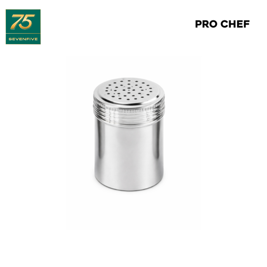 7056 PRO CHEF ขวดโรยเกลือ 10 OZกระปุกโรยเกลือ สแตนเลส ฝาเกลียว ตัวอักษร S ไม่มีด้ามจับ ขนาด 10 ออนซ์ ใช้งานสะดวกS/S SALT