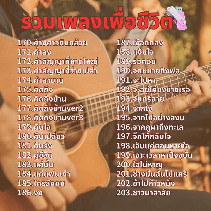 USB รวมเพลงเพื่อชีวิต(330เพลง) แฟลชไดร์ฟเพลง USBพลงเพื่อชีวิต คัดมาแล้ว เพลงดัง แค่เสียบก็มีเพลง mp3 รูปที่ 4