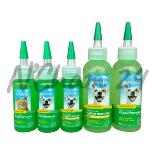 Tropiclean Fresh Breath Clean Teeeth Gel ขนาด 59 และ 118 ml. ผลิตภัณฑ์ดูแลสุขภาพช่องปาก ฟัน