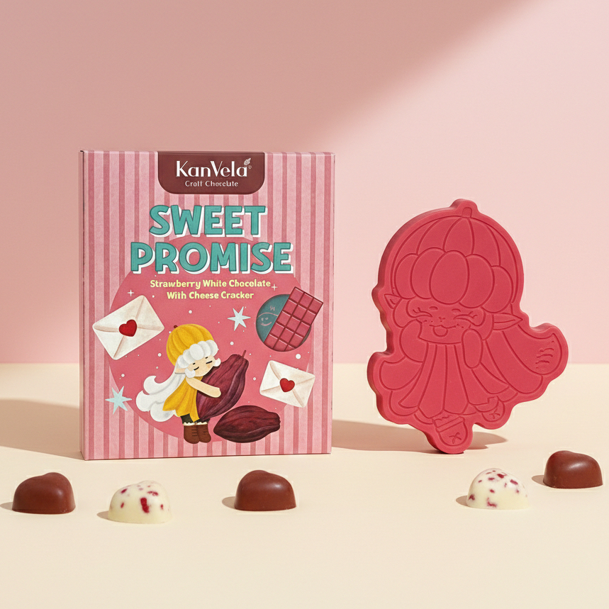 Little Cocoa Collection ช็อกโกแลตบาร์รสชาติใหม่ "Strawberry Cheese Pie" ในรูปแบบช็อกโกแลต