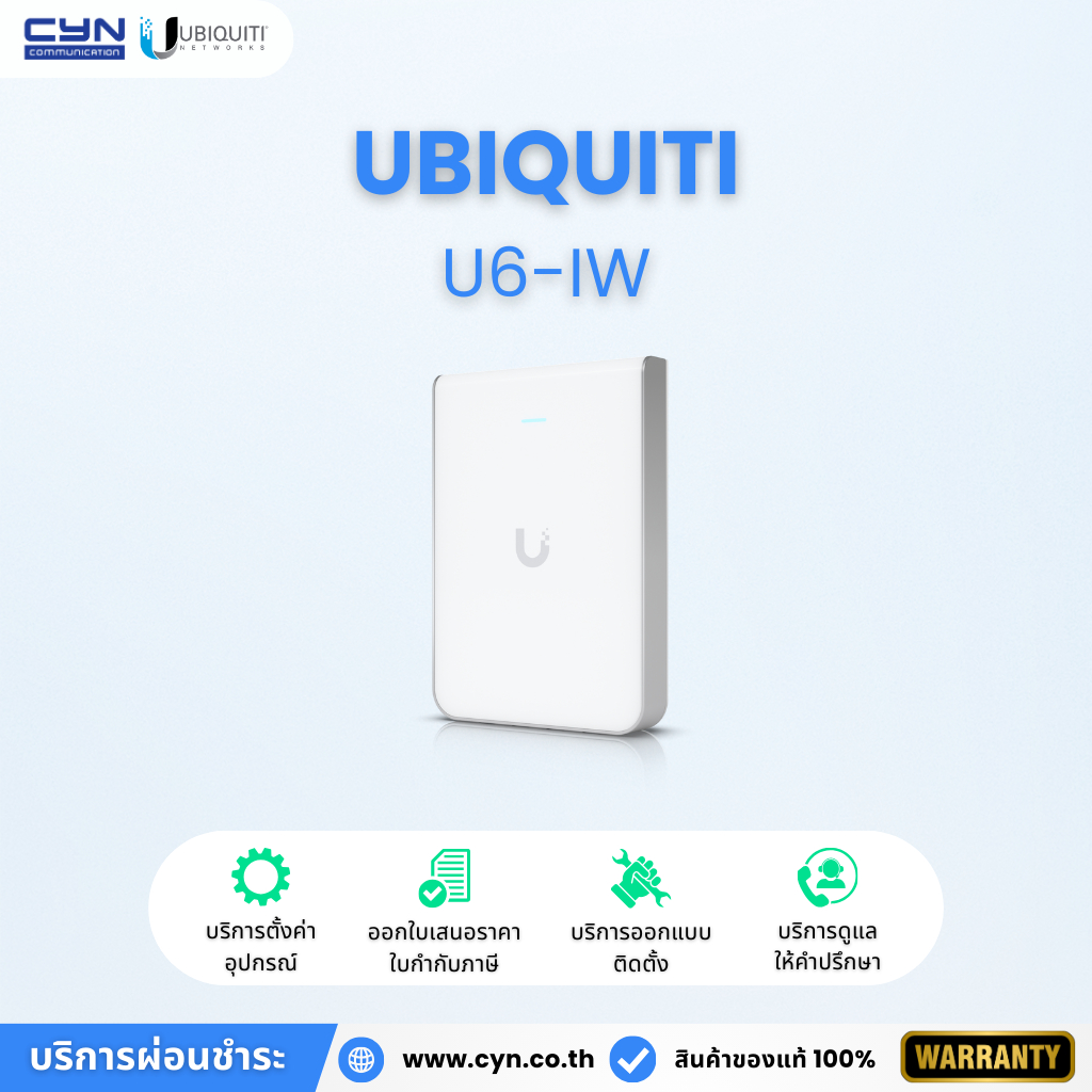 Ubiquiti UniFi U6-IW Wi-Fi 6 In-Wall Access Point