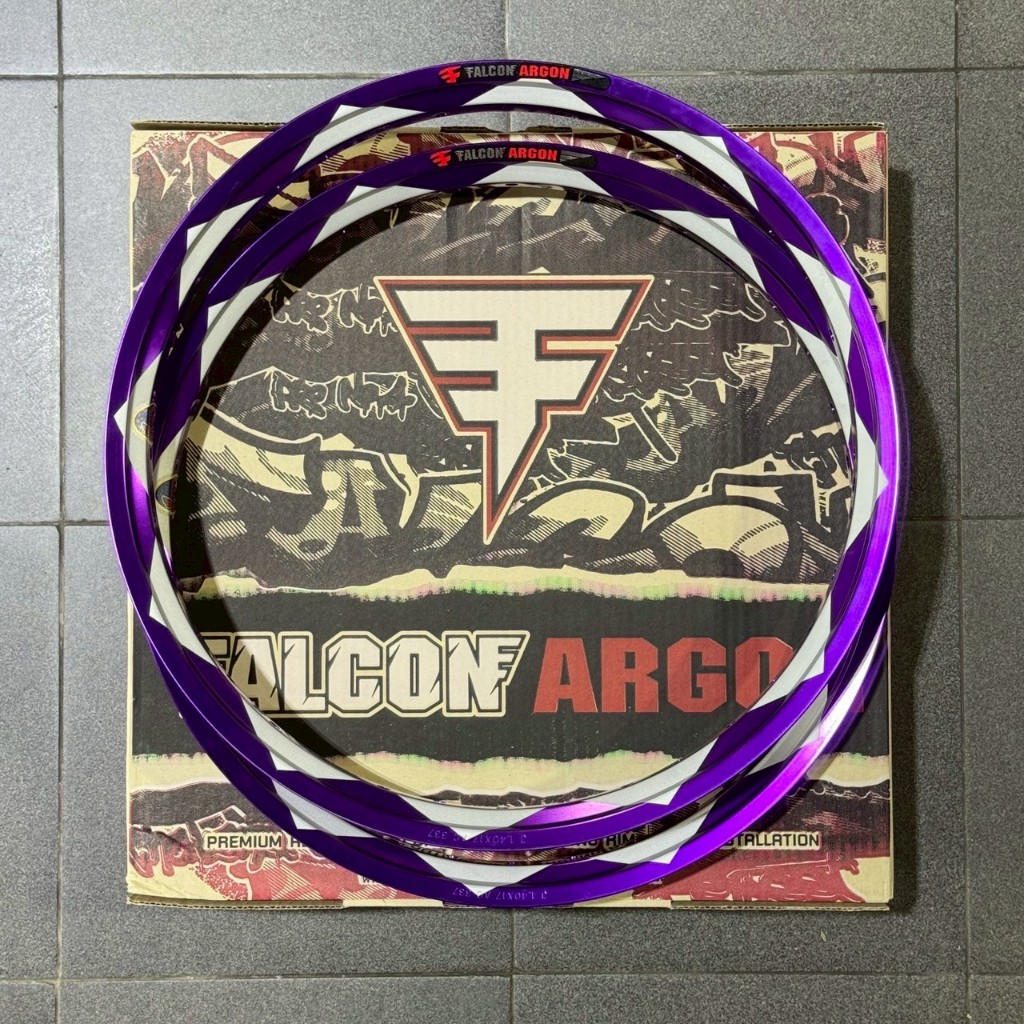 วงล้อ Falcon Argon ลายจตุคาม ขนาด 1.40 ขอบ 17 (แพ็คคู่ขนาดเดียวกัน)