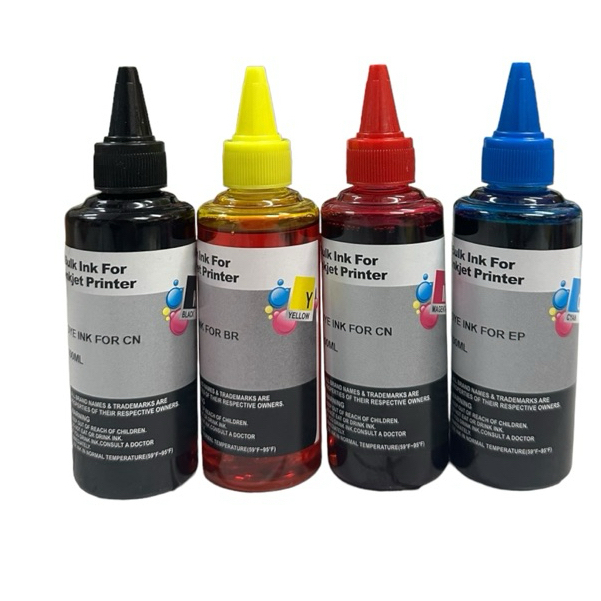 น้ำหมึกเติมepson HP canon Brother ขนาด 100 ml BK C M Y สำหรับเครื่องปริ้นเตอร์ทุกยี่ห้อ ทุกรุ่น