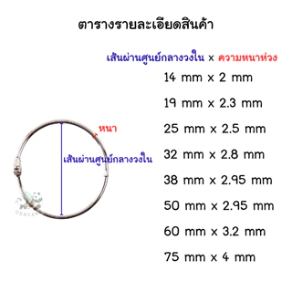 ห่วงอเนกประสงค์ Genvana มีให้เลือก 8 ขนาด หวงสแตนเลส ใช้งานอเนกประสงค์ต่าง ๆ ขายเป็นแพ็ค