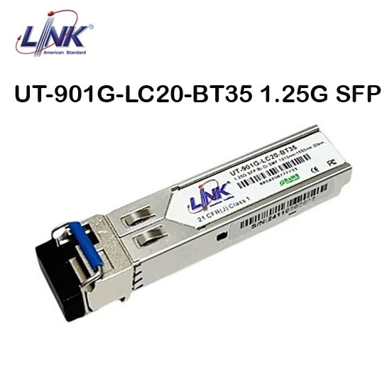 Link UT-901G-LC20-BT35 1.25G SFP Bi-Di Transceiver Single-Mode