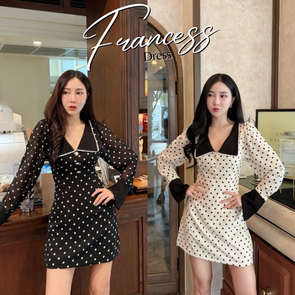 SIRINTRA : FRANCESS MINI DRESS มี 2 สี