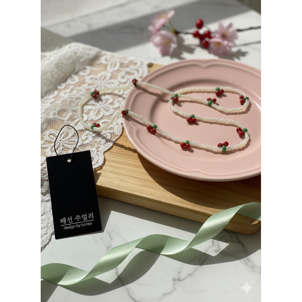 Cherry Sprinkle Necklace