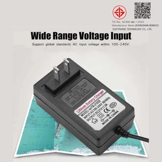 อแดปเตอร์ชาร์จแบตลิเที่ยม DC 12.6V 14.6V 16.8V 21V 21.9V 29.4V 2A แล้วตัด มีไฟสถานะ ชาร์จ แบตเต็ม Li-ion Battery Charger