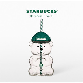 Starbucks Bearista Glass Cold Cup - New Year Fortune แก้วใสน…