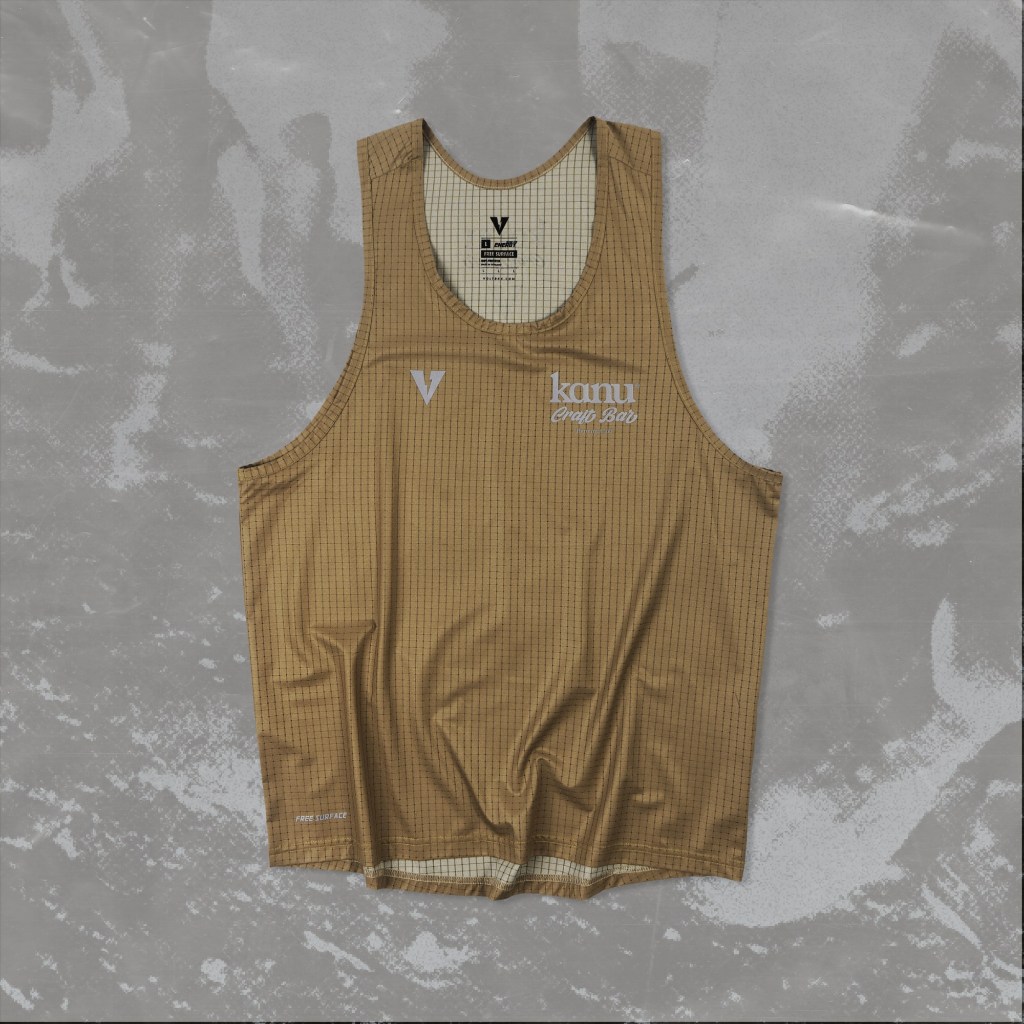 VOLT RUNNING x KANU เสื้อกล้ามวิ่ง รุ่น Acce 001 Running Club สีน้ำทอง