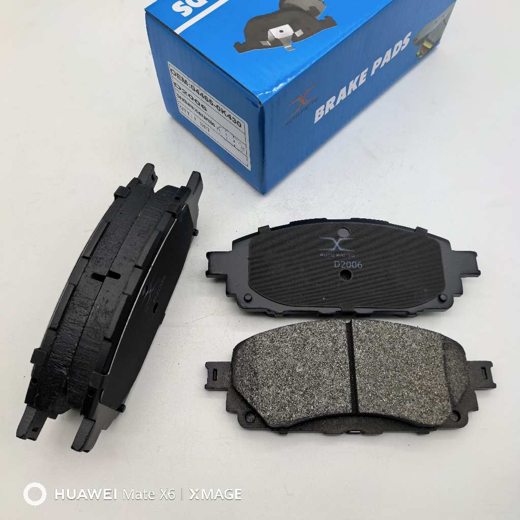 D2006 (1คู่4ชิ้น) ผ้าดิสเบรคหน้า TOYOTA REVO 2WDปี 15-24 ผ้าเบรคceramic เกรด OEM 04465-YZZS6