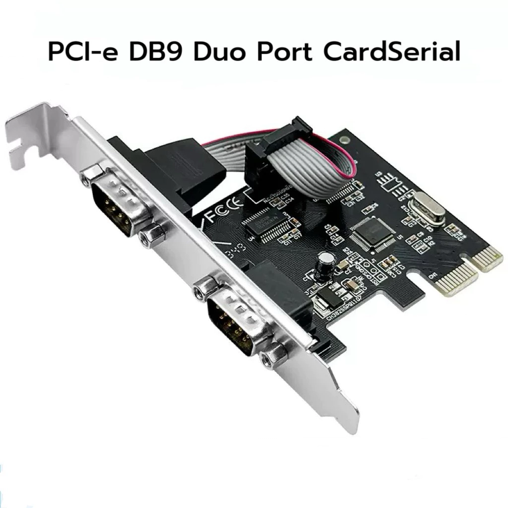 Card PCI Express X1 Serial 2Port/RS-232/RS232/DB9