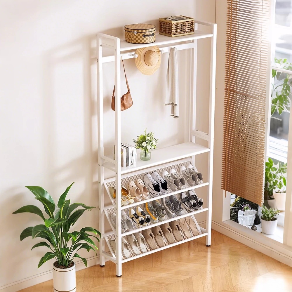 ชั้นวางรองเท้า ราวแขวนเสื้อผ้า