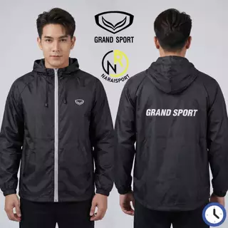 *ของแท้ส่งไว* Grand sport เสื้อคลุมออกกำลังกาย ใส่ได้ทั้งชายหญิง เนื้อผ้าบางเบา ไม่หนัก ใส่สบาย 366069 เสื้อร่ม