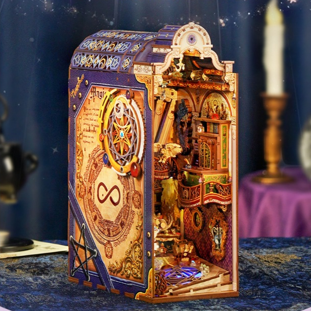 🦉 พร้อมส่ง EN.ver 📚 Funtory กล่องกั้นหนังสือ DIY Magical Library ของเล่น ของแต่งบ้าน Tonecheer TQ134