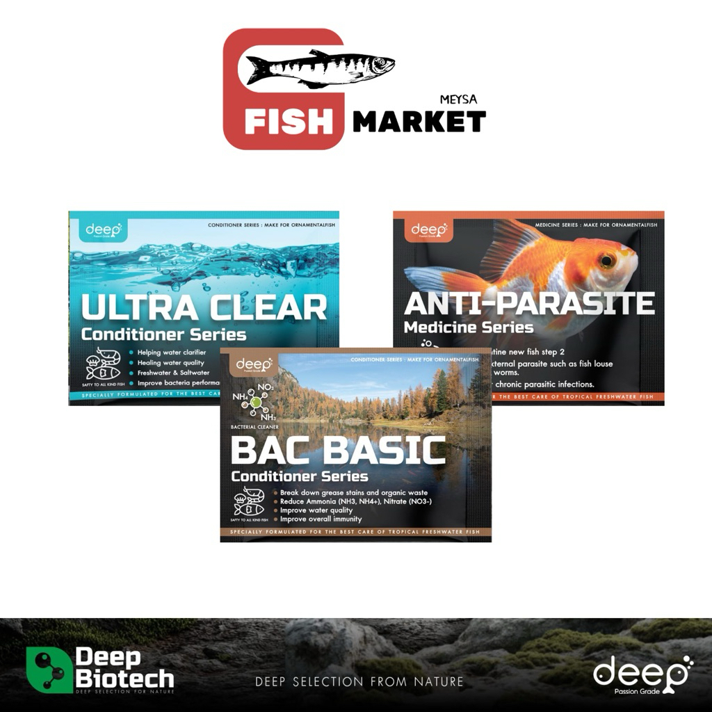 deep biotech  ซองเล็กสเป็คนักเลี้ยง Bac Basic / Anti Paraite / Ultra Clear 5กรัม