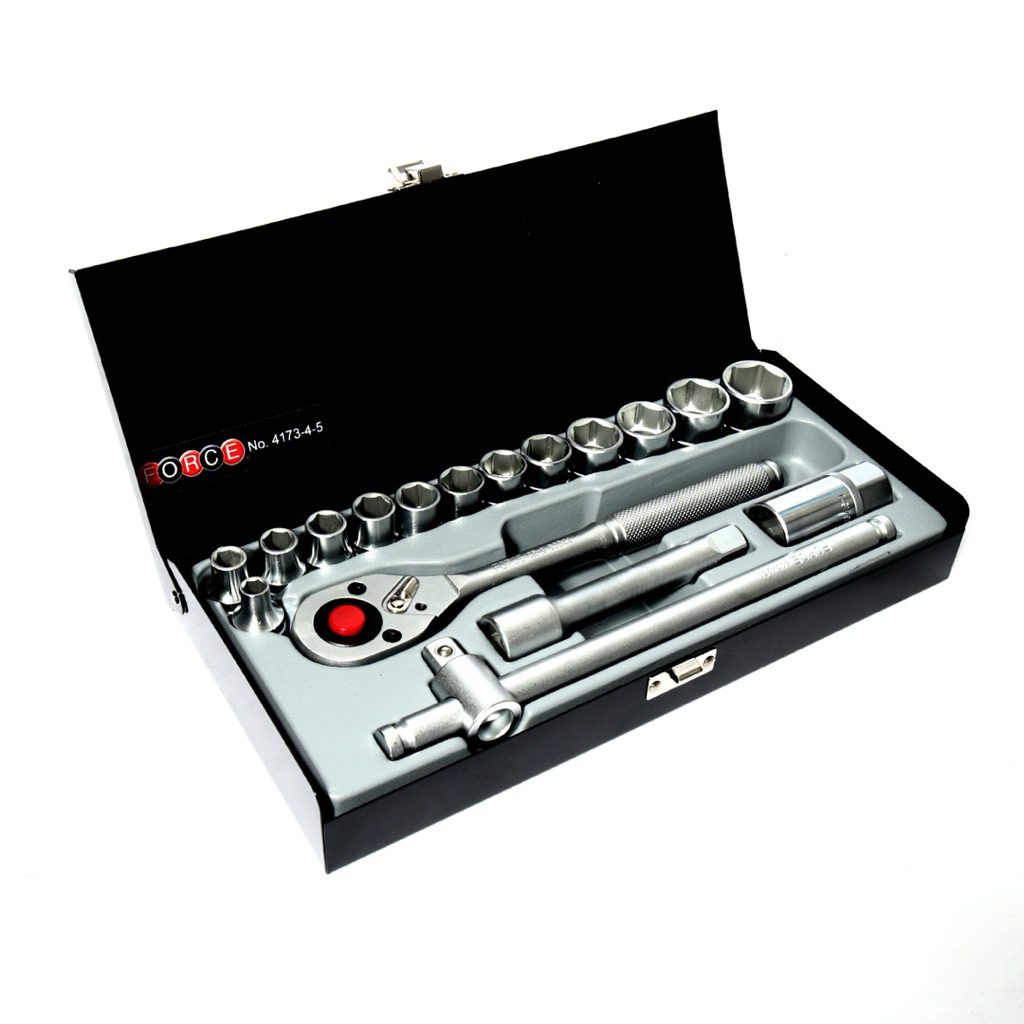 FORCE ชุดลูกบล็อกหกเหลี่ยม 4173-4-5 ขนาด 1/2”