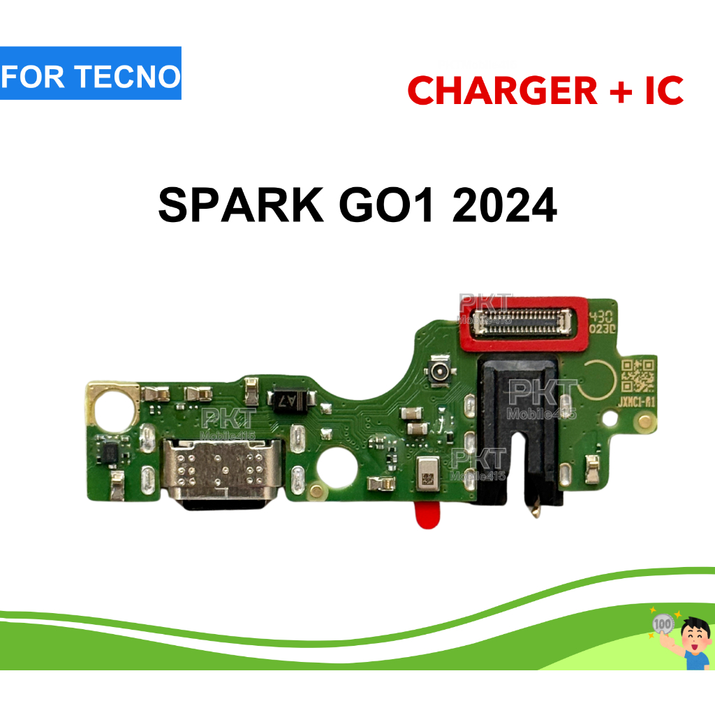 ก้นชาร์จ บอร์ดชาร์จ สำหรับ Tecno spark go1 2024  Flexible charger tecno spark go1 2024 ส่งจากไทย