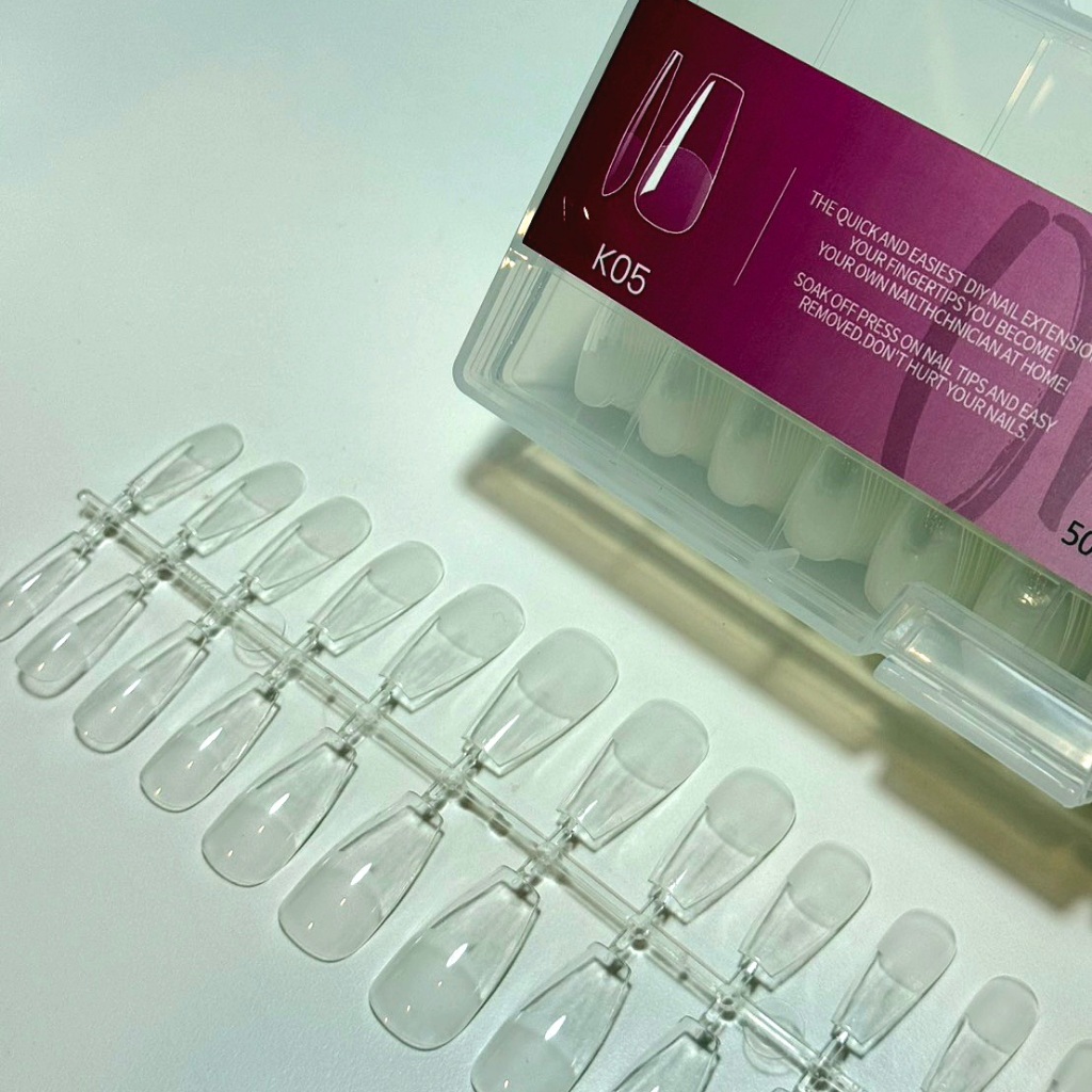 ORGANAIL Soft Gel Tip PVC 6 ทรง 12size/504pcs. K01-K06 ใช้ต่อเต็มเล็บด้วยกาว/กาวเจล