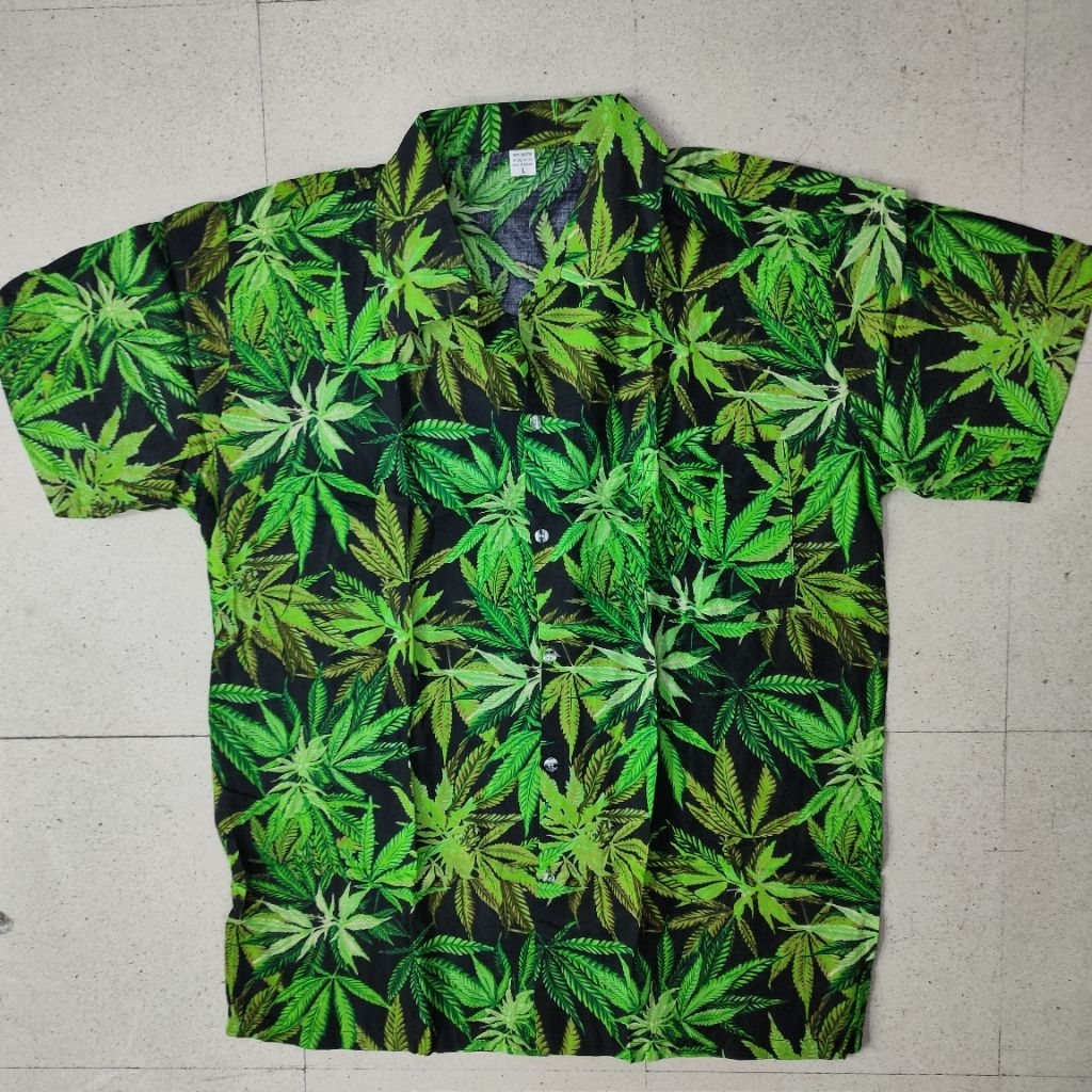 พร้อมส่ง เสื้อฮาวาย ผ้าเรย่อน ใส่ได้เย็นสะบาย(ชาย-ญิง) ถืกและดี