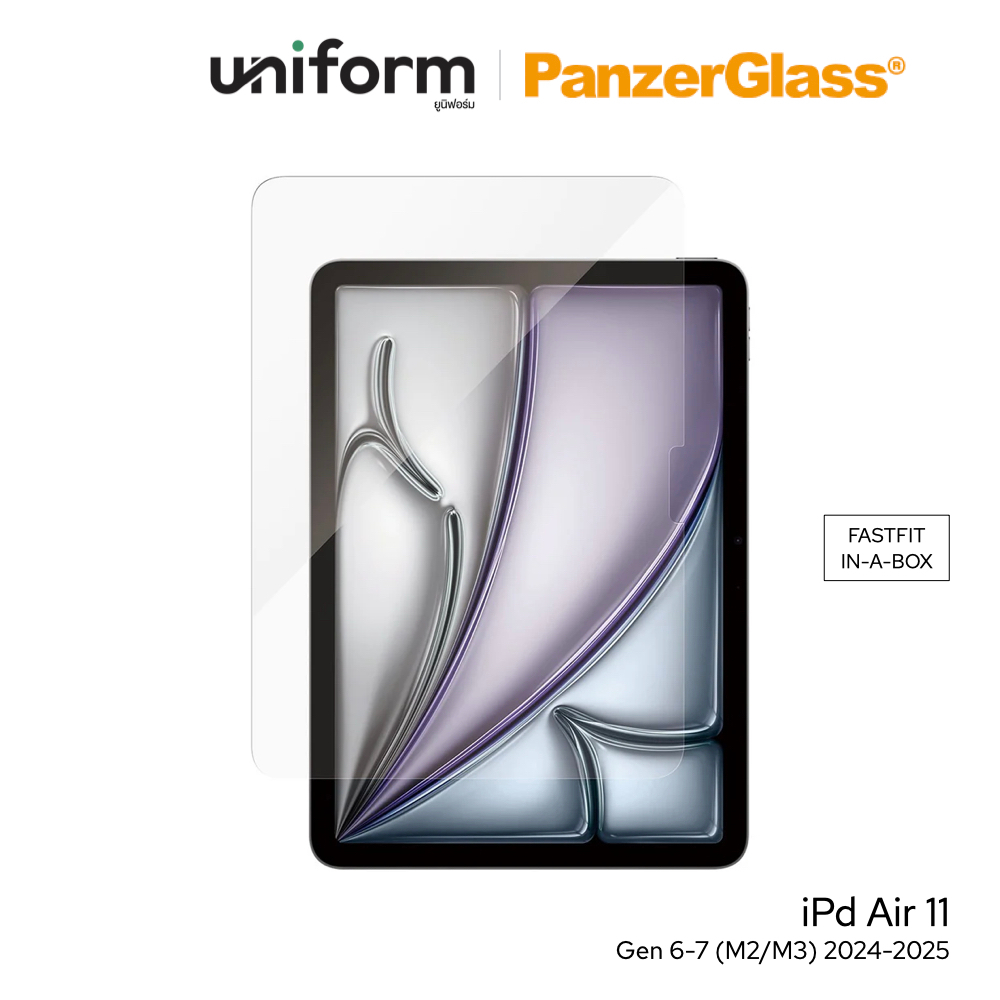 PanzerGlass ฟิล์มกระจกกันรอย Glass ใช้สำหรับ iPad Air 11 Gen 6-7 (M2/M3) 2024-2025 w.FASTFIT Tool