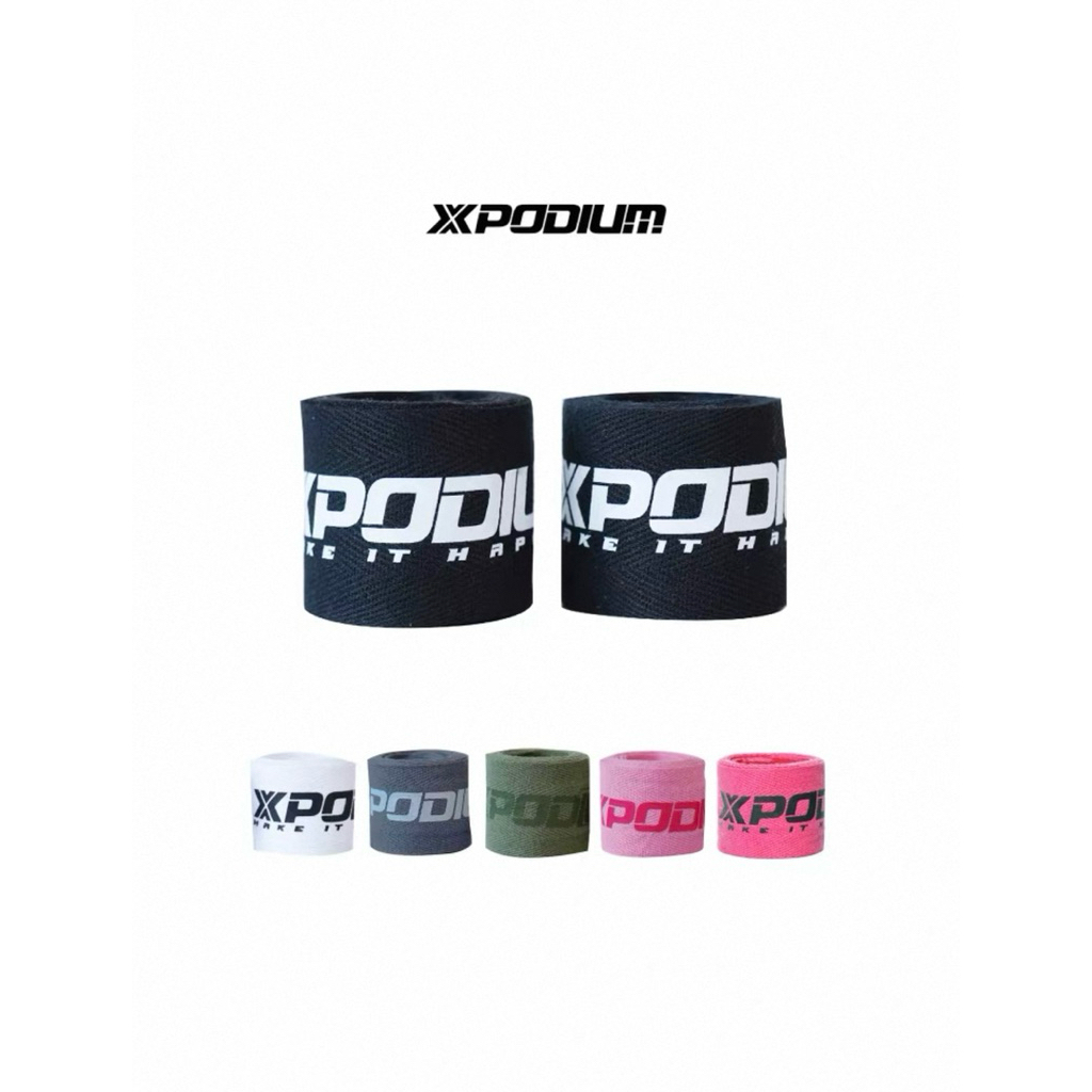 สายรัดข้อมือ XPODIUM สำหรับฟิตเนส ป้องกันข้อมือพลิก สายรัดข้อมือสำหรับยกน้ำหนัก ดัมเบล ออกกำลังกาย