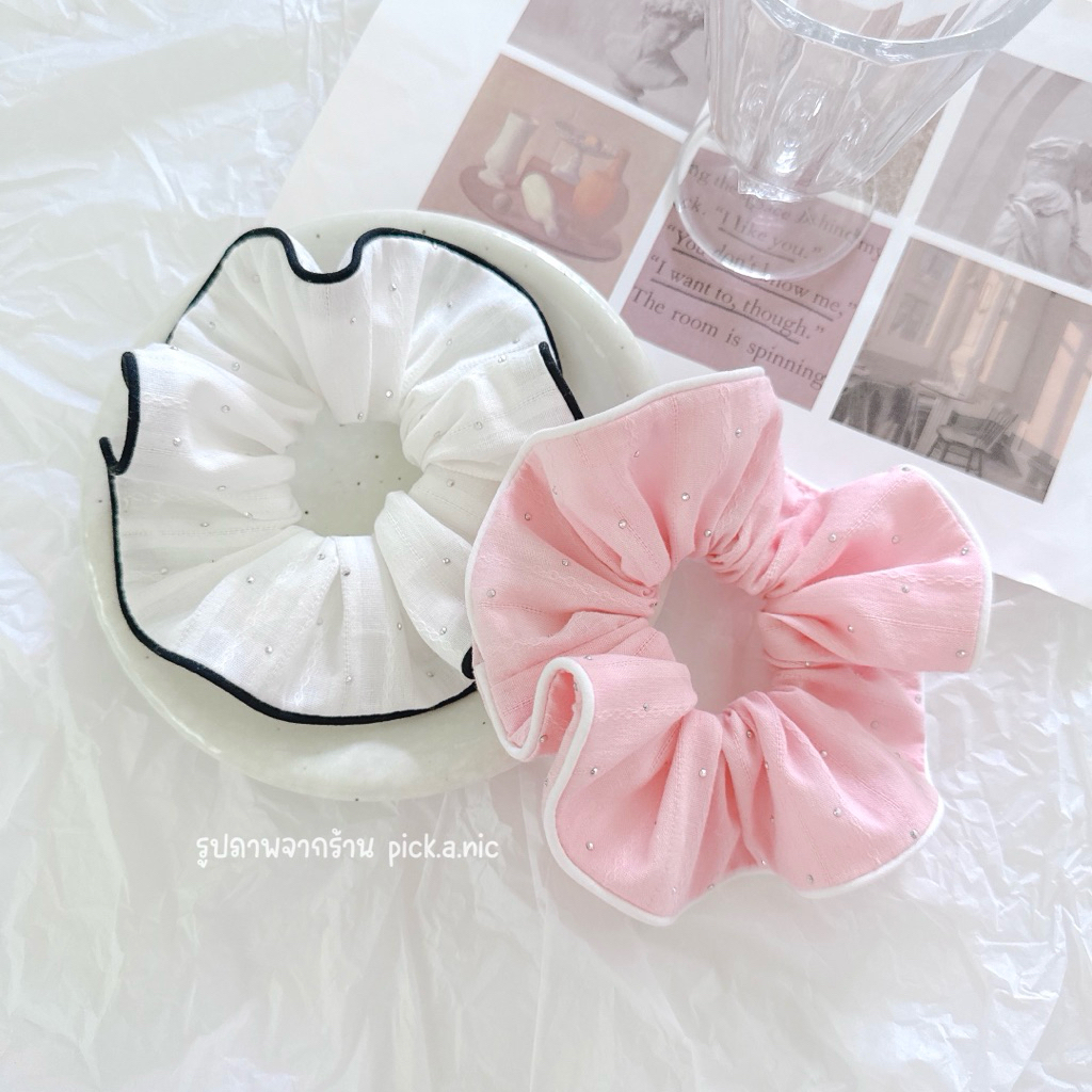 Love me collection ❤️ยางรัดผม ขนาดใหญ่ Scrunchies ยางรัดผมโดนัท สไตล์เกาหลี ยางมัดผม