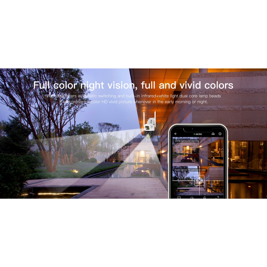 Vstarcam CG663DR SIM 4G กล้อง IP IP Camera ปลุกไซเรนติดตามอัตโนมัติไฟแฟลชกล้องวงจรปิด - รูปที่ 4