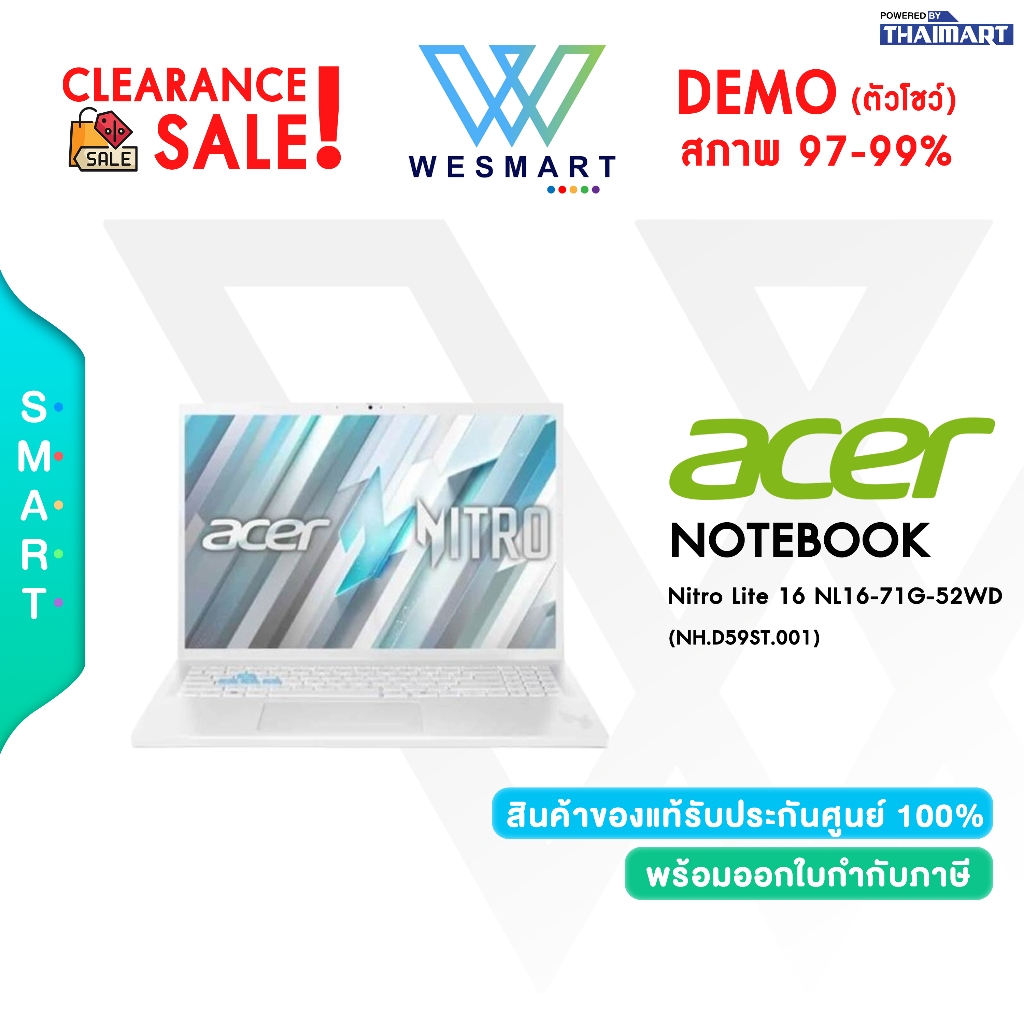 #Demo Acer Nitro Lite 16 NL16-71G-52WD (NH.D59ST.001) : Intel Core i5-13420H/Windows 11 Home/Warrant