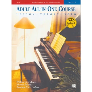 หนังสือเรียนเปียโน Alfred Basic Adult All In One Level 1-3 (Lesson,Theory,Technic และ Lesson,Theory,Solo ในเล่ม 2-3)