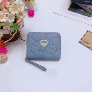 SS90#พร้อมส่ง8สี กระเป๋าสตางค์ผู้หญิง กระเป๋าสตางค์ใบสั้น กระเป๋าสตางค์น่ารัก กระเป๋าสตางค์ พร้อมช่องใส่บัตร สําหรับผู้