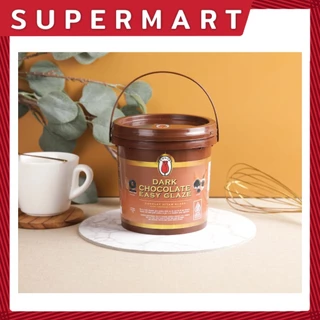 Tulip Dark Chocolate Easy Glaze 1 kg. | ทิวลิป ดาร์ก ช็อกโกแลต อีซี่เกลซ 1 กก. (ถัง) #1199003