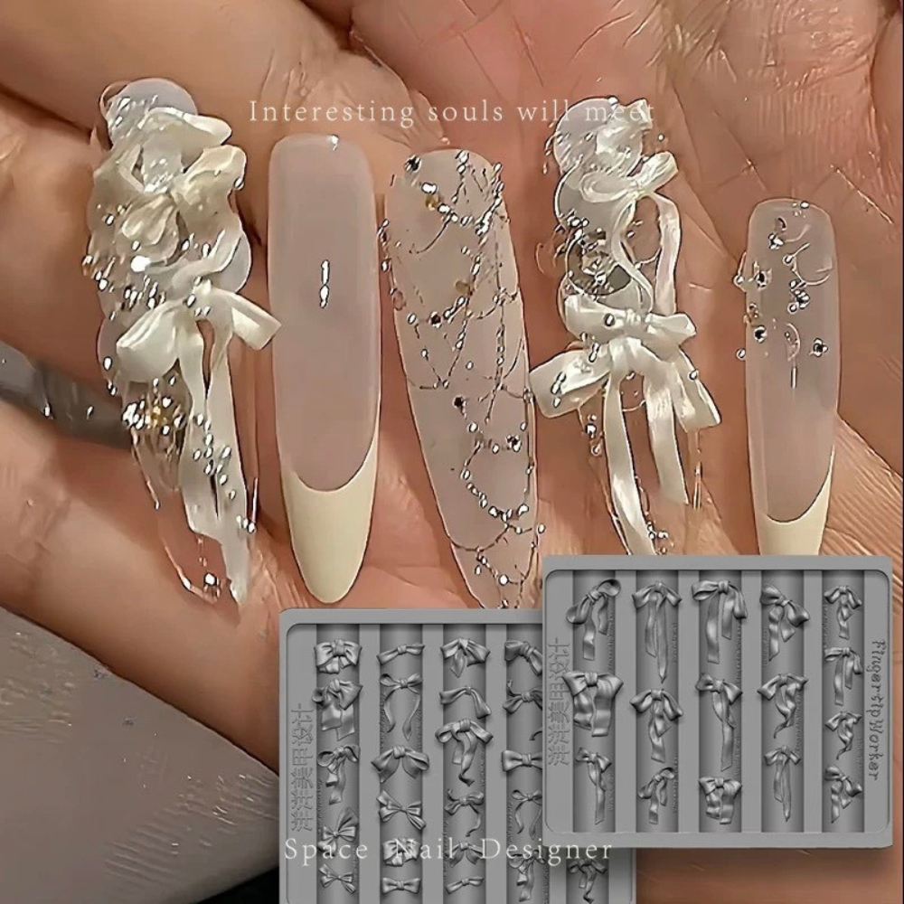 บล็อกซิลิโคน แม่พิมพ์ซิลิโคนทำอะไหล่เล็บ 3D ทำลายนูน