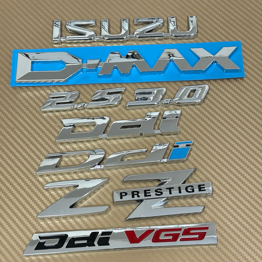 โลโก้ ISUZU DMAX Ddi Z DdiVGS 2.5 3.0 ติดรถ ISUZU DMAX ปี 2012-2019 ราคาต่อชิ้น