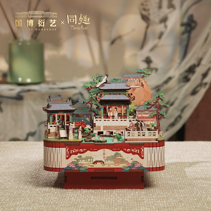 [ส่งด่วน กทม.] กล่องดนตรีไขลาน DIY ประกอบเอง Grand View Garden ตัวต่อไม้ ของเล่นไม้ Tonecheer TQ930