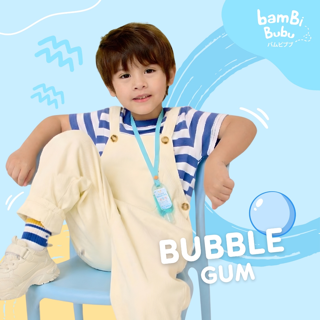 (เซ็ต 4 สี) Bambi Bubu เจลแอลกอฮอล์ Food grade แบบคล้องคอ เจลแอลกอฮอล์ล้างมือ เจลแอลกอฮอล์แบบพกพา รูปที่ 3