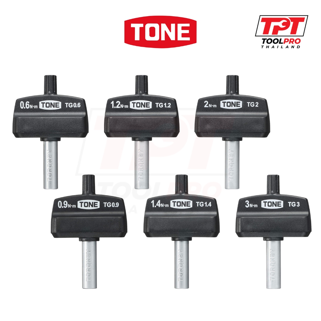 TONE ประแจขันทอร์ค Torque Grip for 1/4" Bits, 0.6-5.0Nm (TG-)