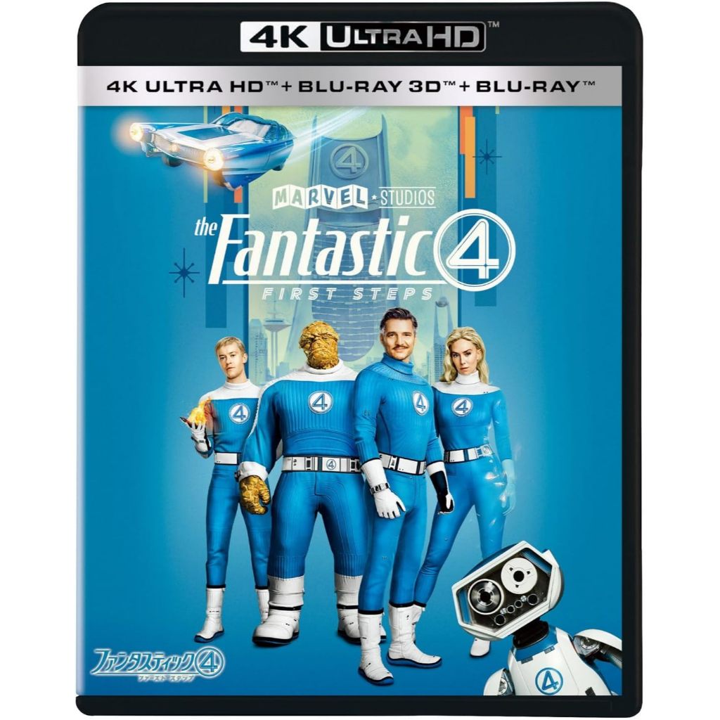 Blu-ray / Fantastic Four First Steps 4K 3D Marvel Movie 3-Disc Box Set