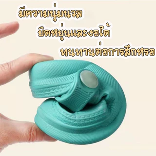Babyonline(X388)ชั้น2 (ส่งด่วน1วัน)รองเท้าแตะรัดส้นแฟชั่นสำหรับเด็กผู้หญิงและเด็กผู้ชาย พื้นมีกันลื่นรูปหมี