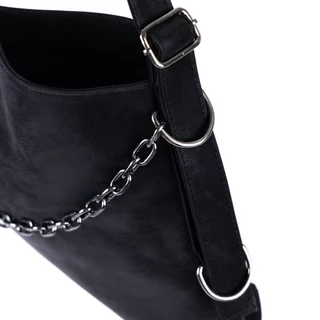 URTHE - กระเป๋า หนัง PU รุ่น DRAPE SOFT LEATHER HOBO BAG