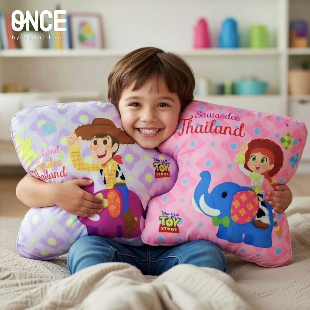 ONCE x ©Disney/Pixar Toy Story Jigsaw Cushion หมอนจิ๊กซอว์ Artist Series ลิขสิทธิ์แท้