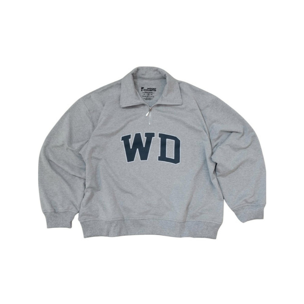 WD quarter-zip sweatshirt | grey