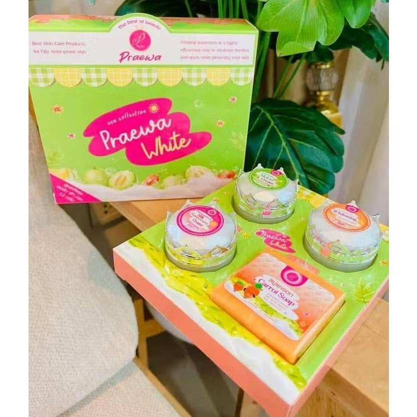 ครีมแพรวาไวท์เซต(พร้อมกล่อง) Praewa White Crem